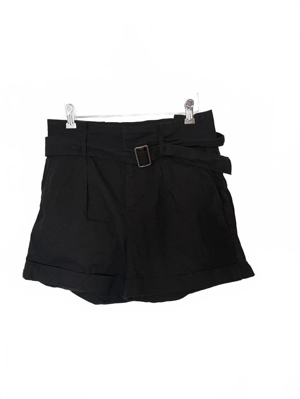 Banana Republic black belted paperbag shorts size 4